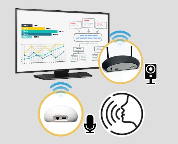 Audio Source Access for Large Meeting Rooms